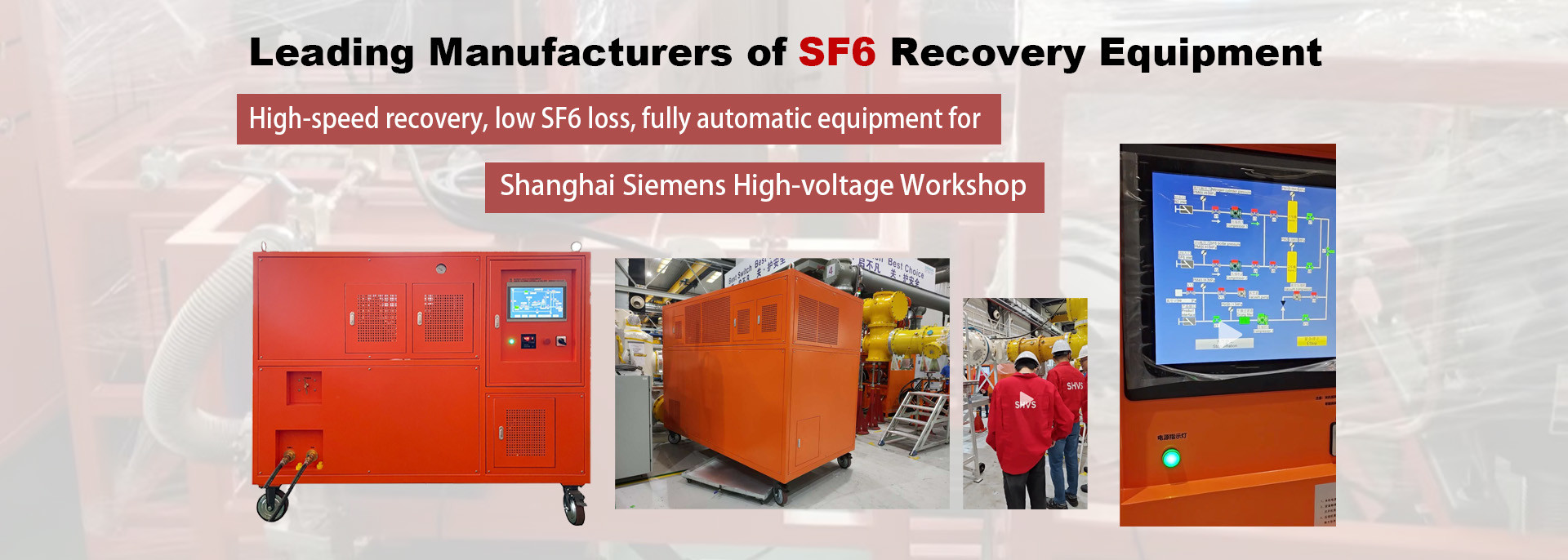 qualité Système de récupération sf6 usine