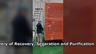 Livraison des équipements de récupération, de séparation et de purification au client